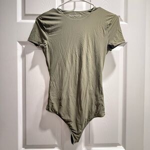 Abercrombie & Fitch Sage Green seamless bodysuit
